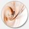 Designart - Spiral Nebula Space Orange' Large Abstract Circle Metal Wall Art